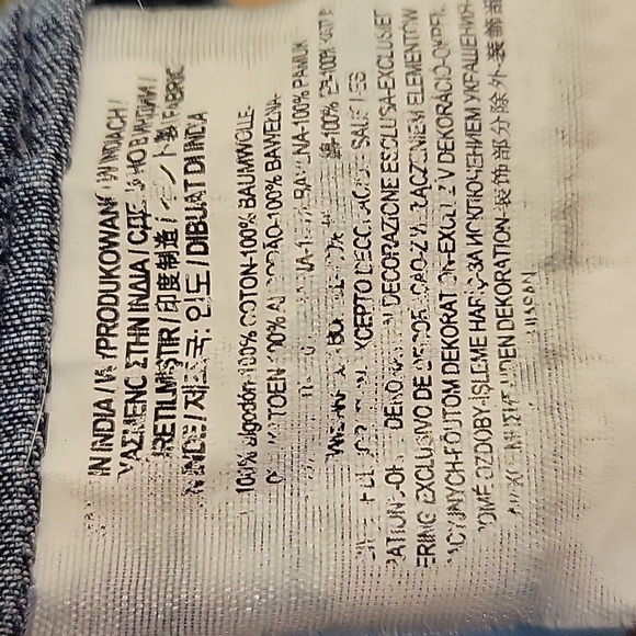 Vans Blue Denim Shirt with Polka Dots Small - Picture 5 of 5